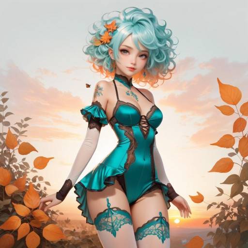 Ethereal Lady in Lingerie and Thighhighs Ethereal Lady in Lingerie and Thighhighs