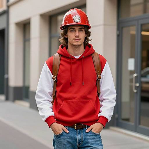 Humorous Urban Explorer Costume Portrait