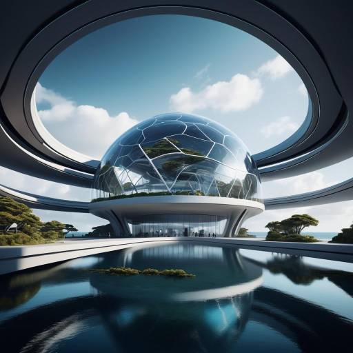 Futuristic Museum with Ocean View Design