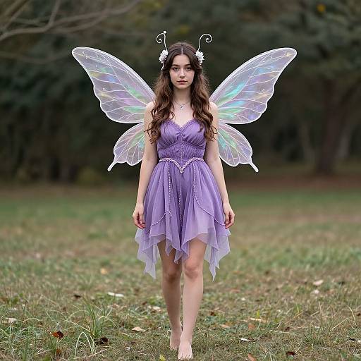 Purple Fairy Halloween Costume Photo