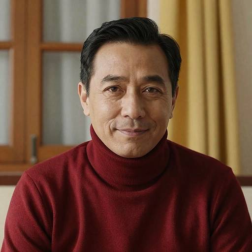 Casual Portrait of a Middle-Aged Man