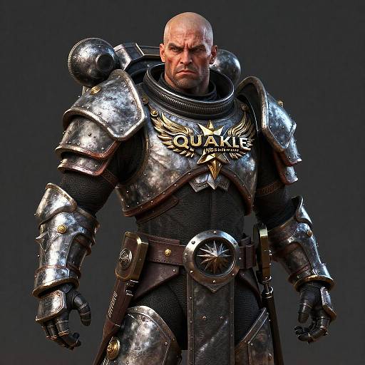Photorealistic Quake Berserker Portrait