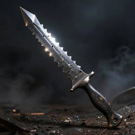 Futuristic War Razor in Gritty Battlefield