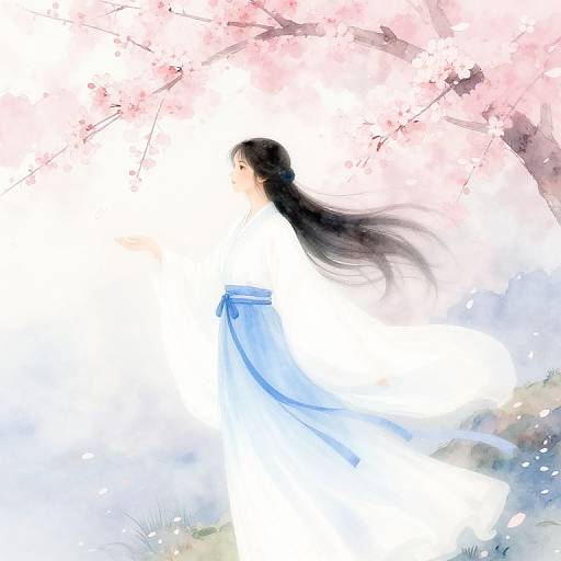 Seija in Cherry Blossom Breeze