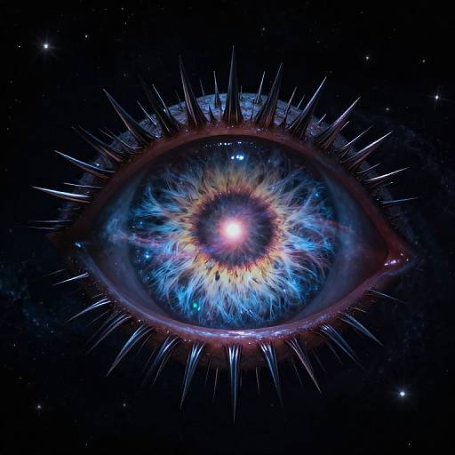 Cosmic Eye with Galaxy Iris