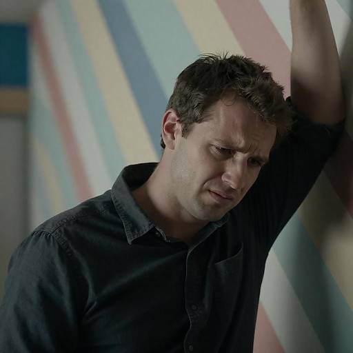 Emotional Portrait of a Distressed Man