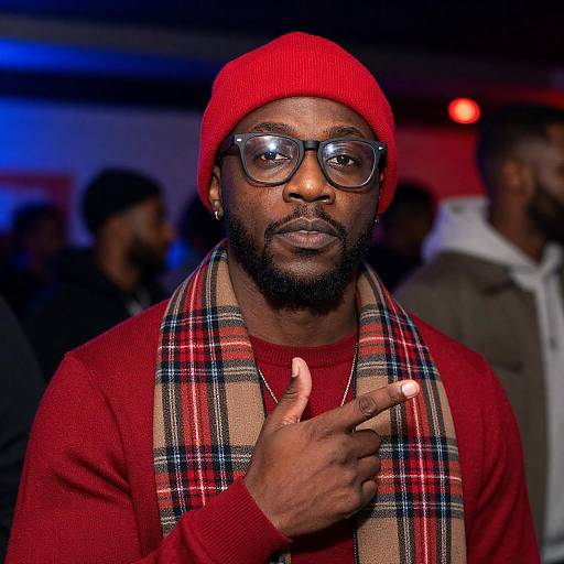 Festive Portrait of a Black Man