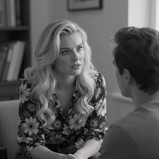Intense Black and White Portrait of Couple