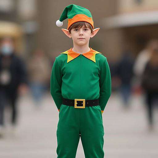 Elf Costume Jumpsuit Male Portrait