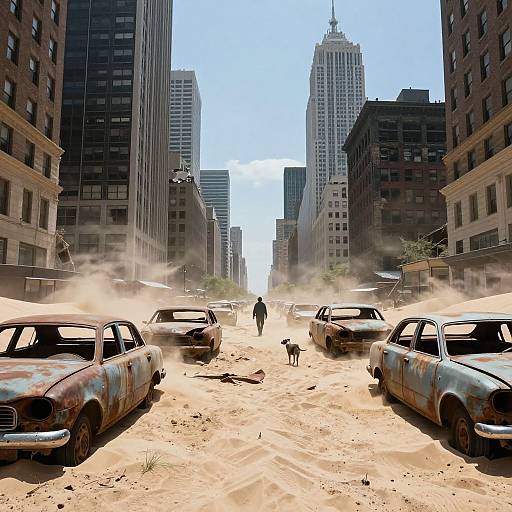 Apocalyptic Ruins of Manhattan Streets