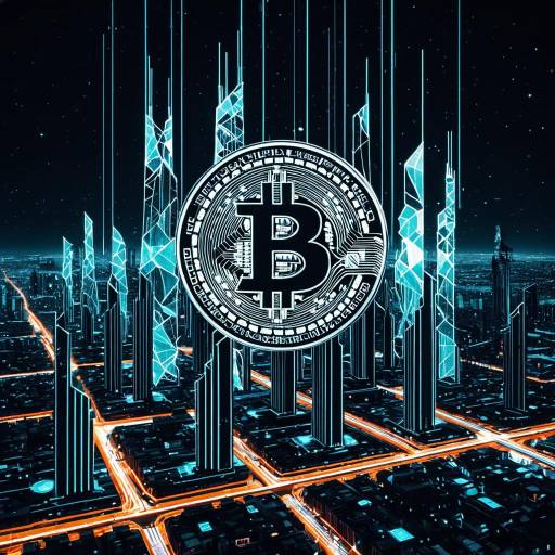 Futuristic Bitcoin Cityscape Artwork
