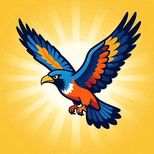 Vibrant Thunderbird Symbol Artwork