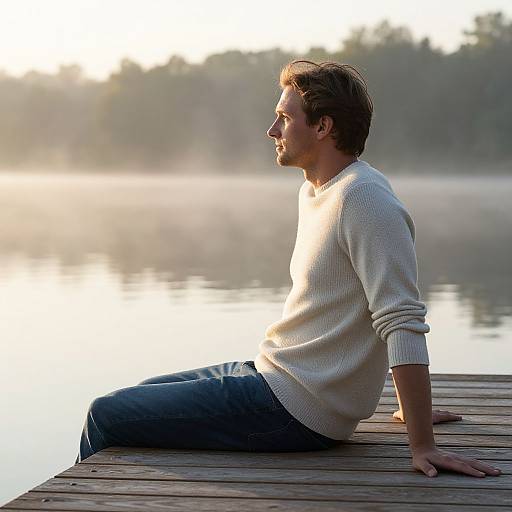 Serene Sunrise by the Lake