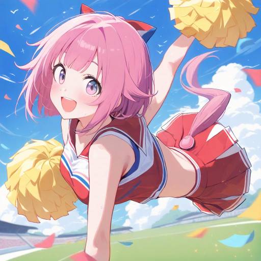 Cheerleader Emu in Action