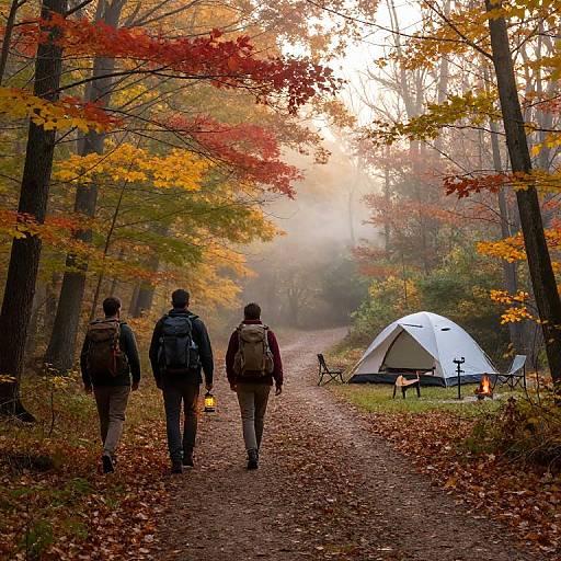 Cozy Fall Forest Camping Adventure