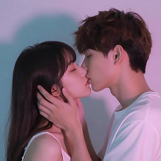 Tender Embrace Under Soft Lighting