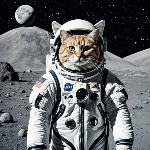 Astro Cat in Lunar Explorer Outfit