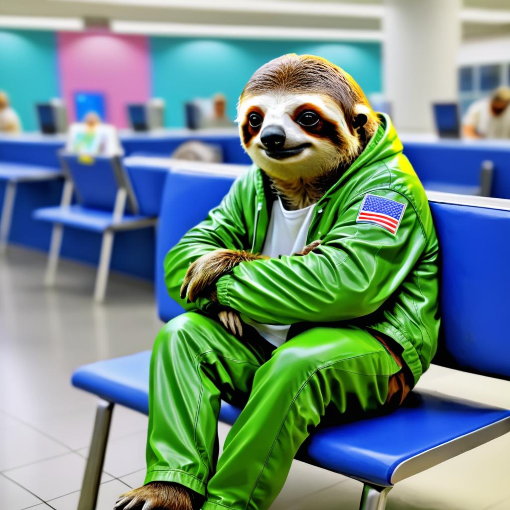 A Sloth's DMV Dilemma in Digital Art