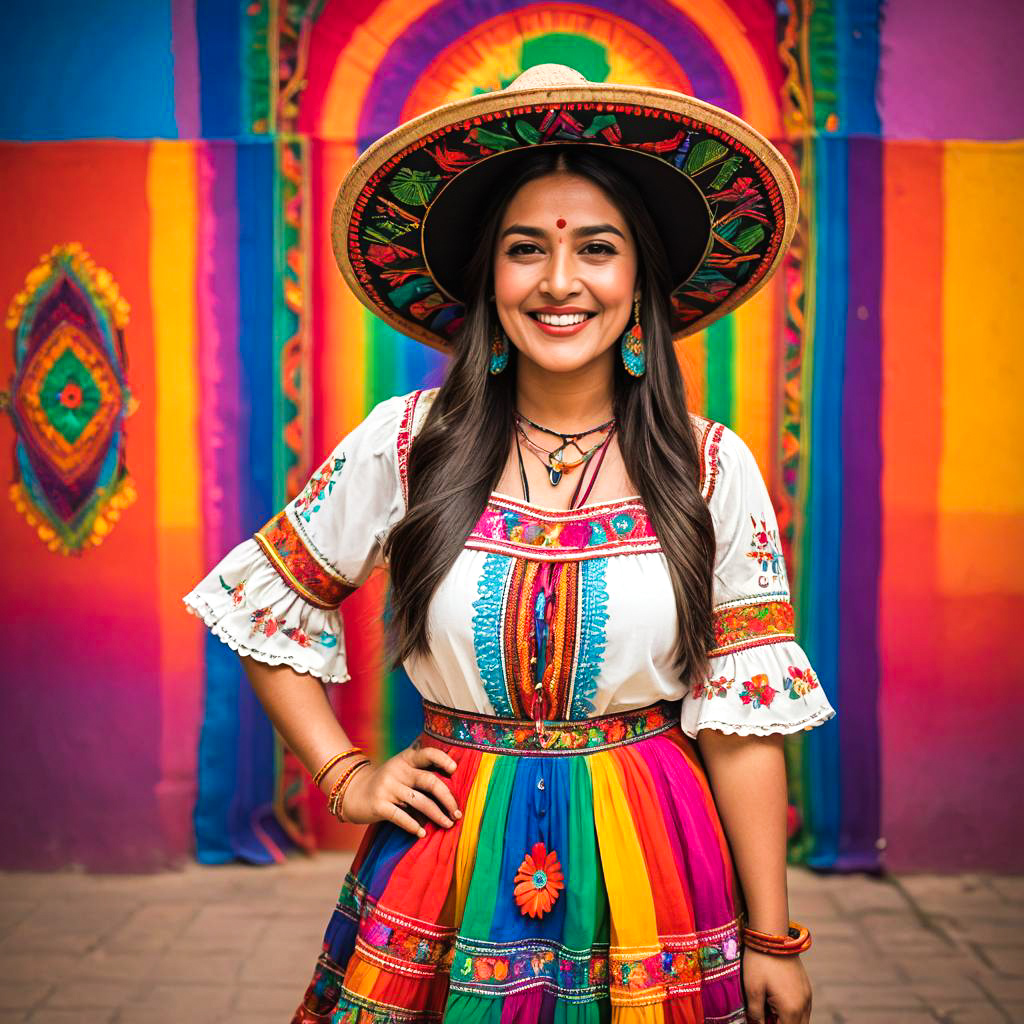 Vibrant Mexican Style with Cheerful Flair