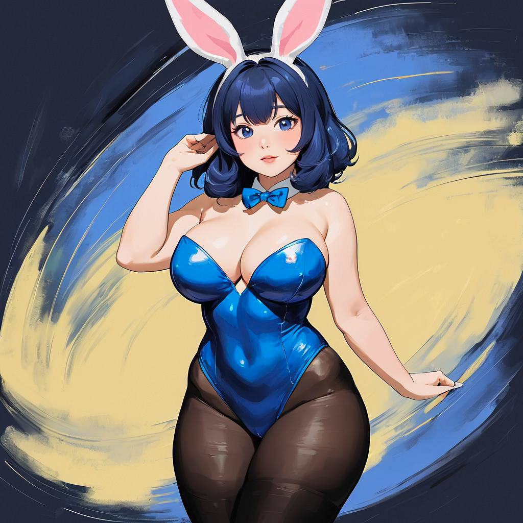 Whimsical Bunny Girl in Ghibli Style