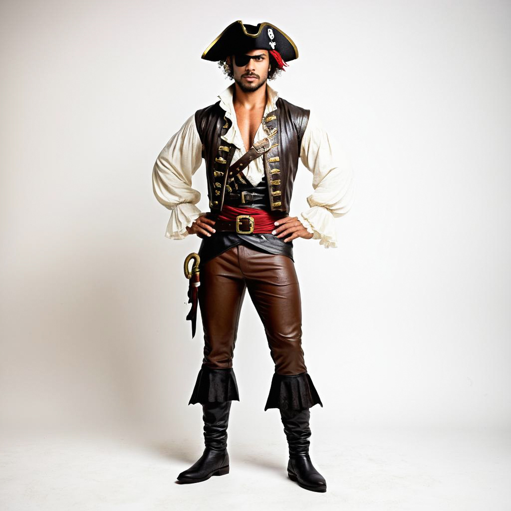 Pirate First Mate in Studio Portrait