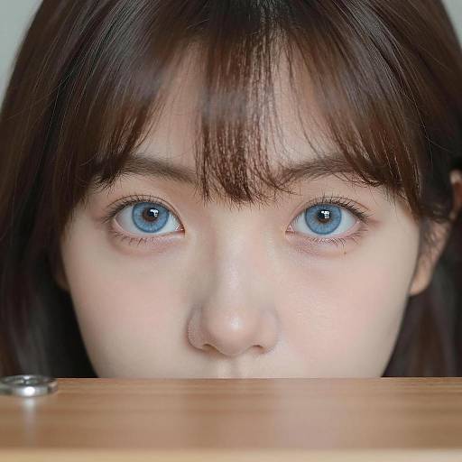 Close-Up of Young Person's Face