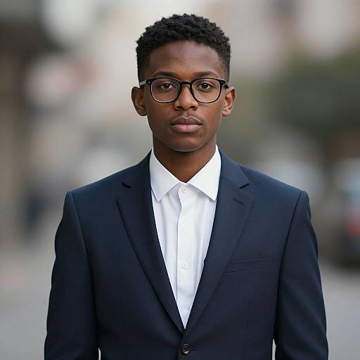 Confident Young Man in Formal Suit