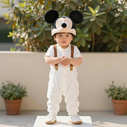 Cute Toddler in Casual Outdoor Setting