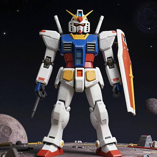 Ultra-Realistic Gundam RX78 Chibi Girl