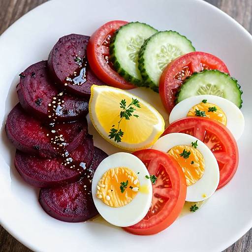 Vibrant Caprese Salad with Roasted Beets
