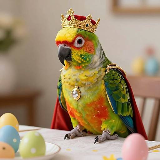 3D Sun Conure Prince at Feast