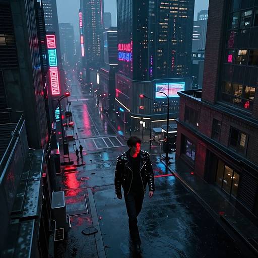 Futuristic Metropolis at Dusk