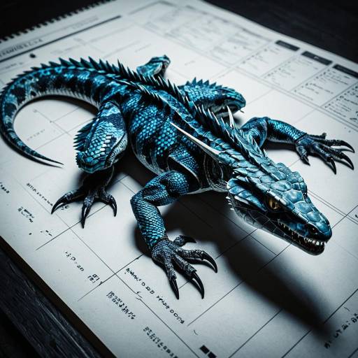 Azure Amphibious Drake Character Design