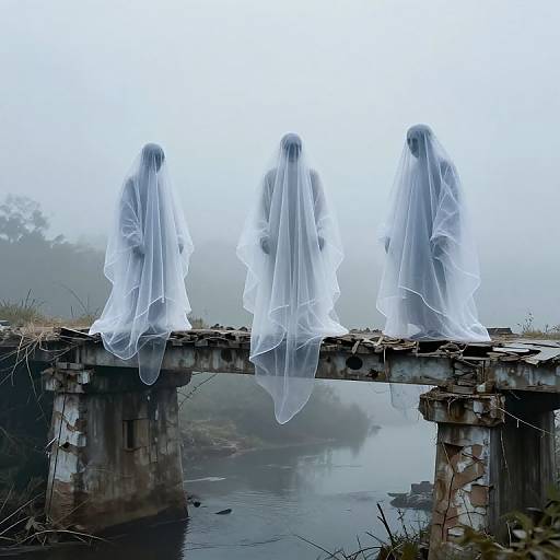 Ghostly Symphony on Crumbling Bridges