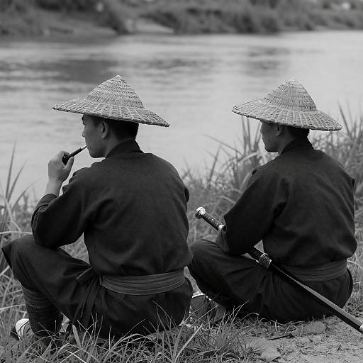 Serenity by the Riverside: Traditional Portrait