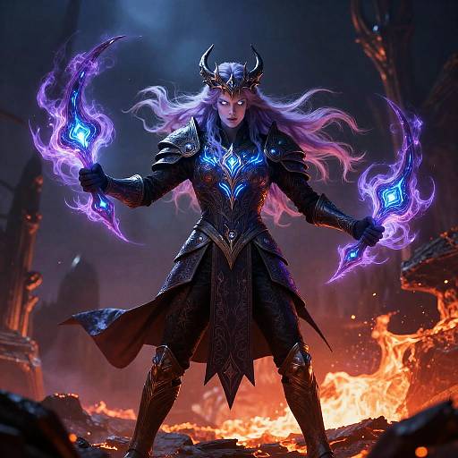 Ancient Draconic Warlock in Elven Armor