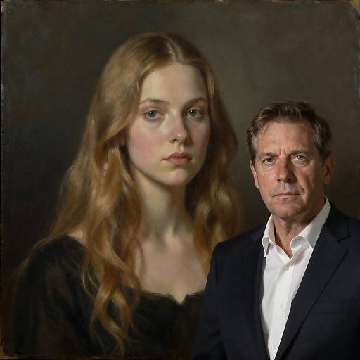 Portrait of a Young Woman and Older Man