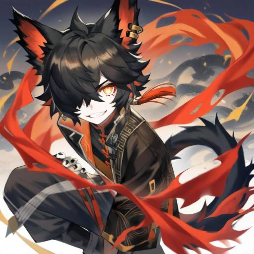 Illustration of Aak (arknights), arknights in the style of Tonee