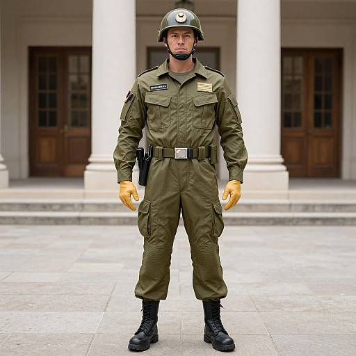 Plastic Army Man Soldier Costume