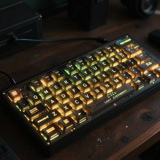 The Last Judgment with Laser Keyboard