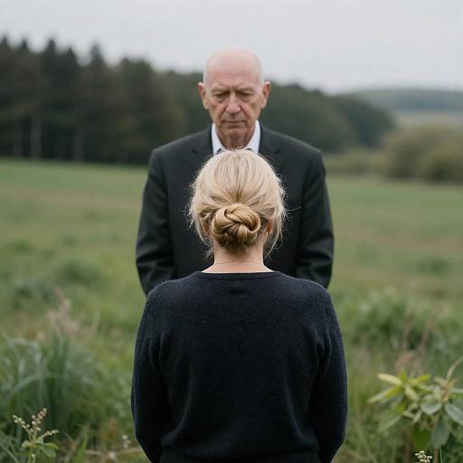 Portrait of a Man and Woman in Nature