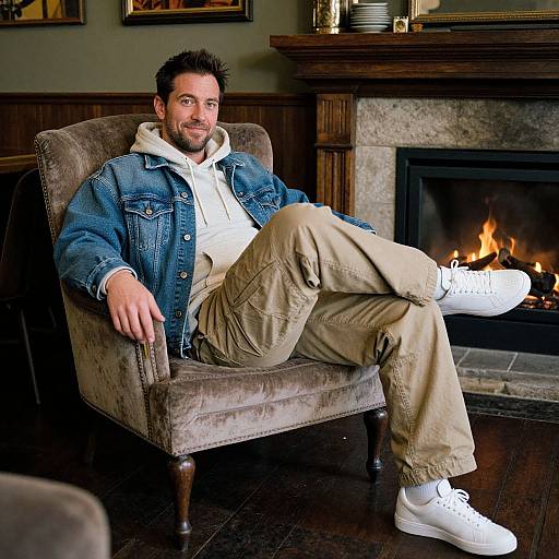 Relaxed Weekend Style in Cozy Vintage Lobby