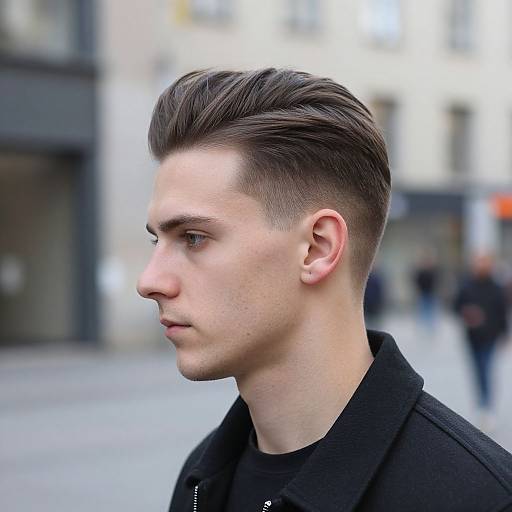Modern Side Part Haircut in Urban Style