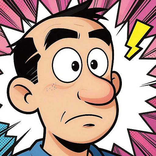 Gonzo's Nose in Bold Comic Style