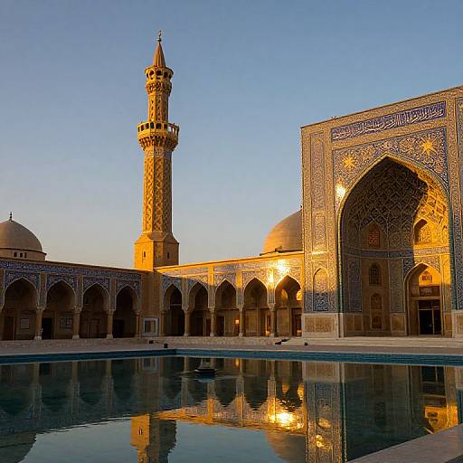 Serene Islamic Mosque at Dusk