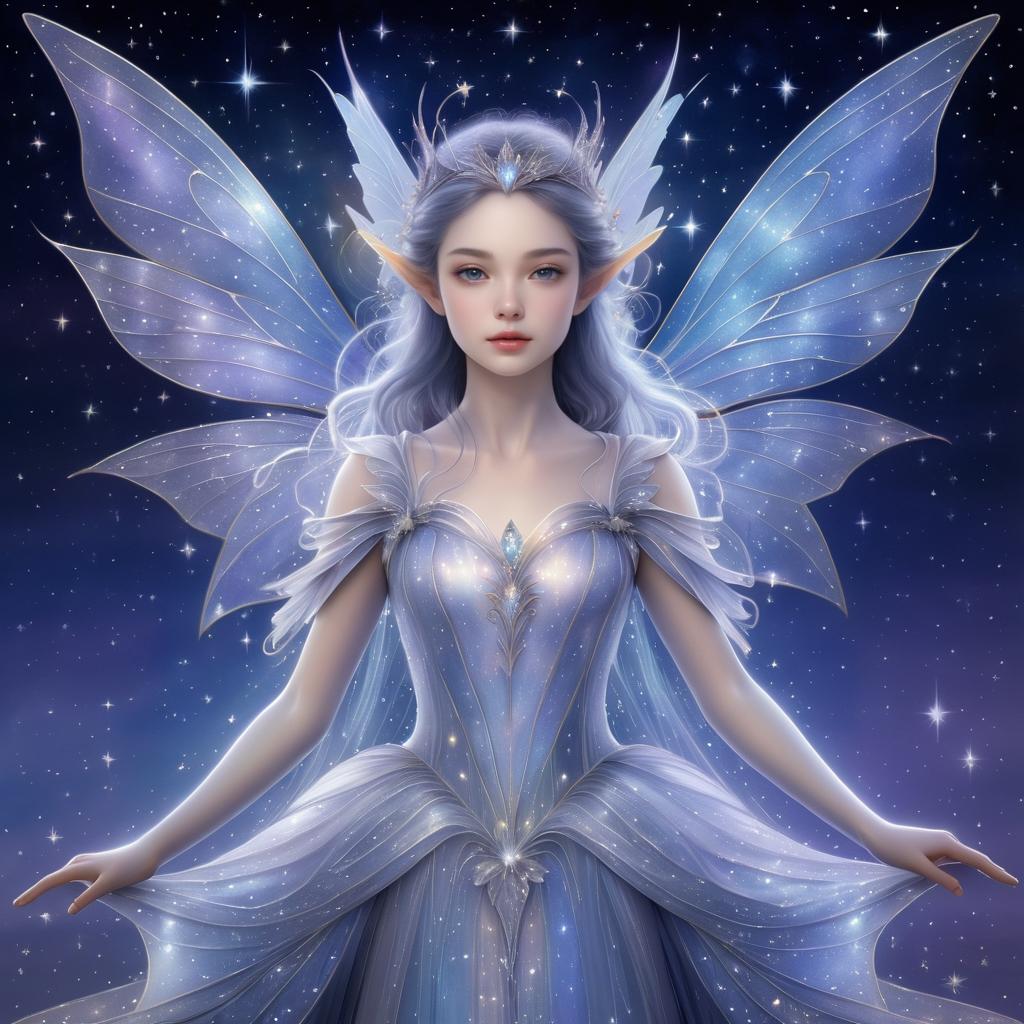 Enchanting Fairy with Iridescent Wings