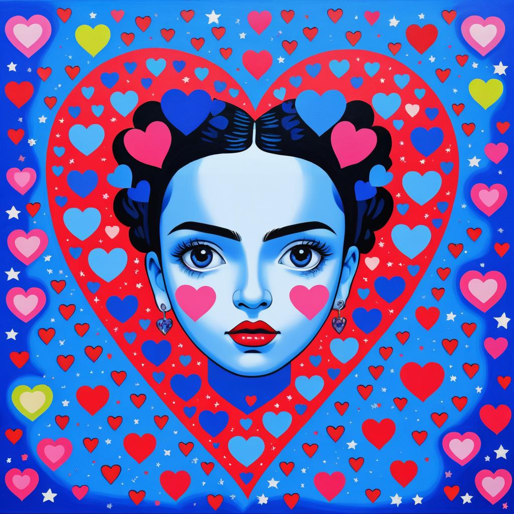 Surreal Pop Art Heart Expression