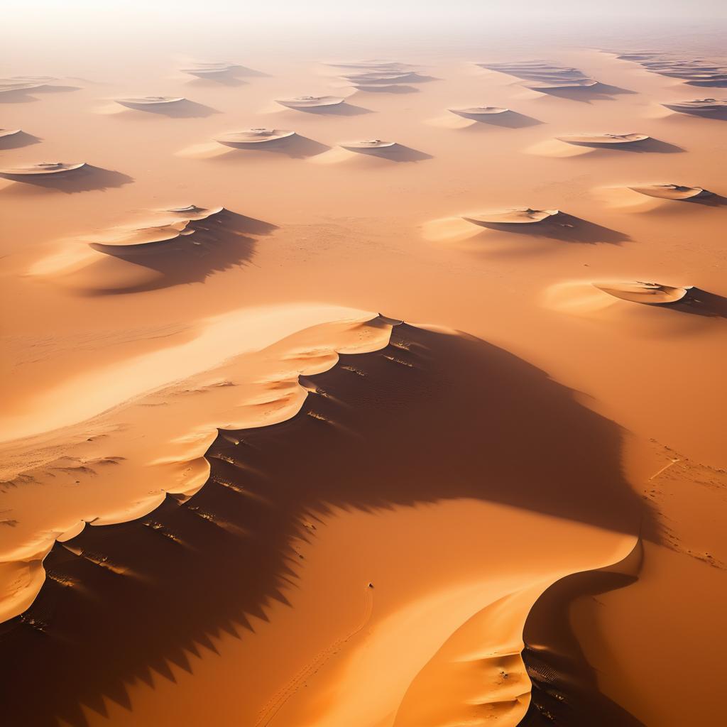 Stunning Aerial View of the Sahara Desert