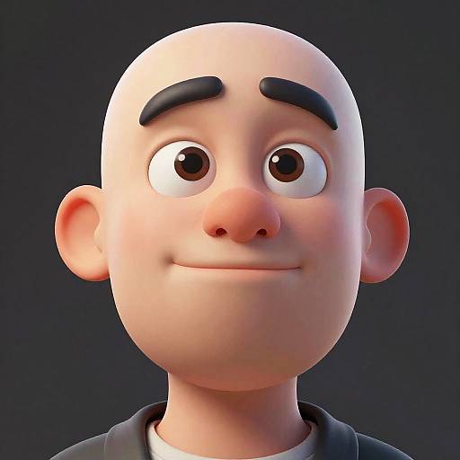 3D Stylized High Face Meme Character