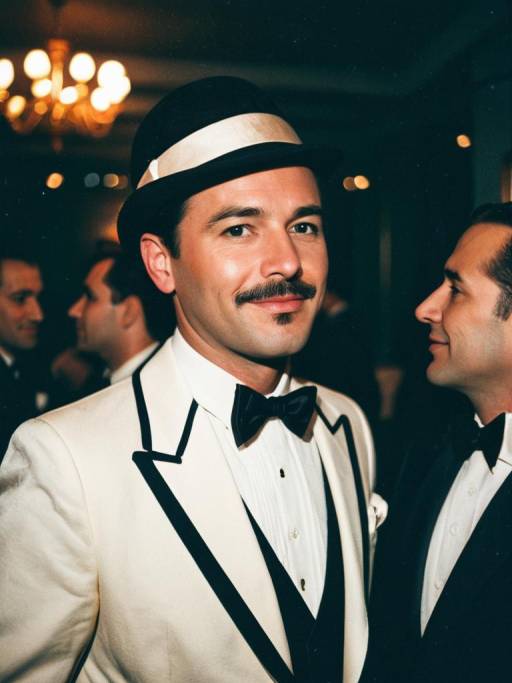 Man in Gatsby Party Costume